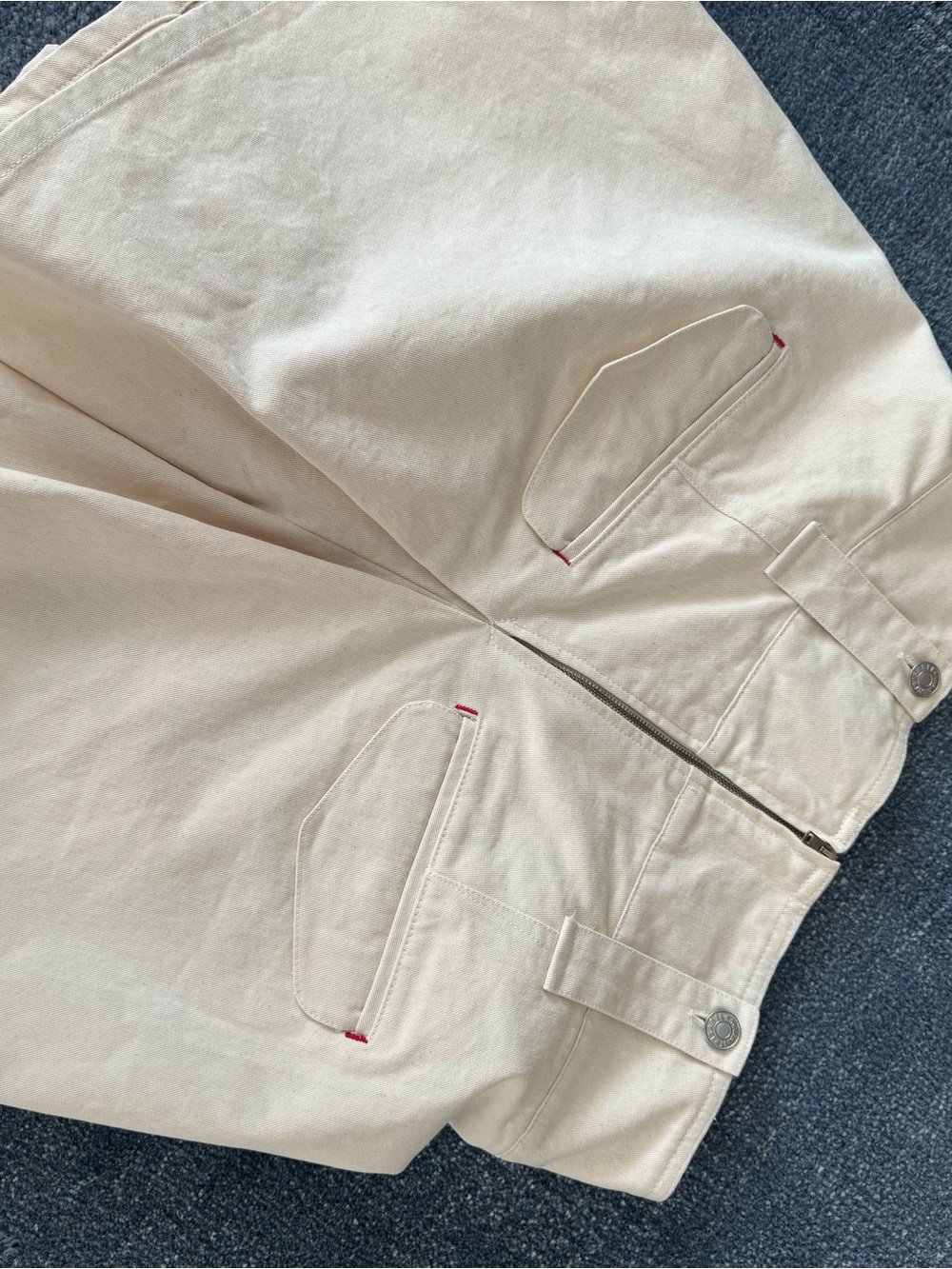 Isabel Marant Cream High-Waist Bermuda Shorts - Picture 2 of 3